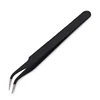 Anit-Static Tweezers, Precision Black DIY Tweezers for Nail Art and Eyelash Extensions Beauty Tools 4