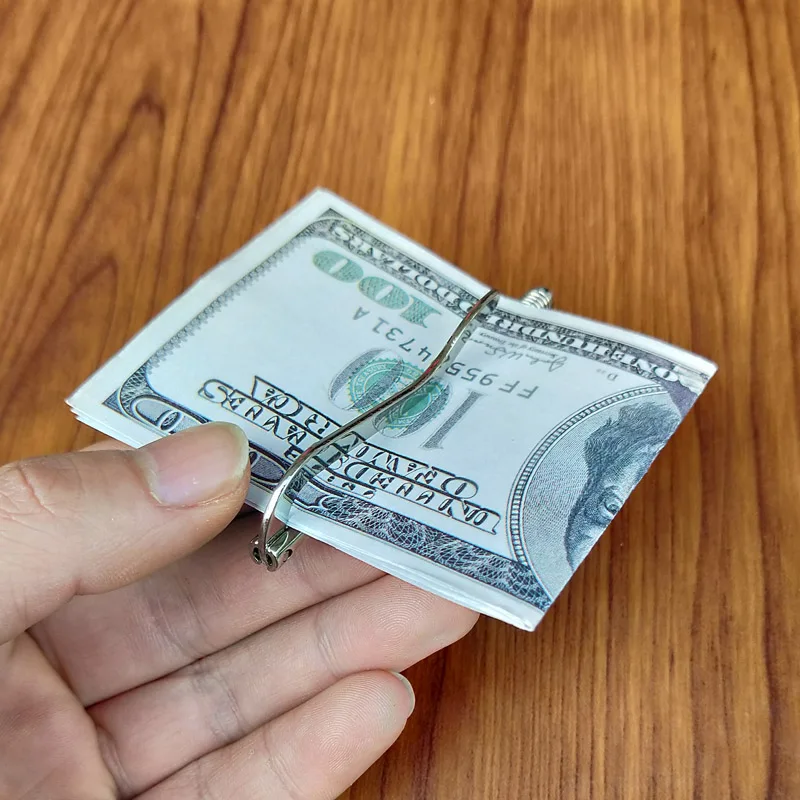 Metal Money Clips Stainless Steel Money Cash Clip Clamp Holder For Pocket Bifold