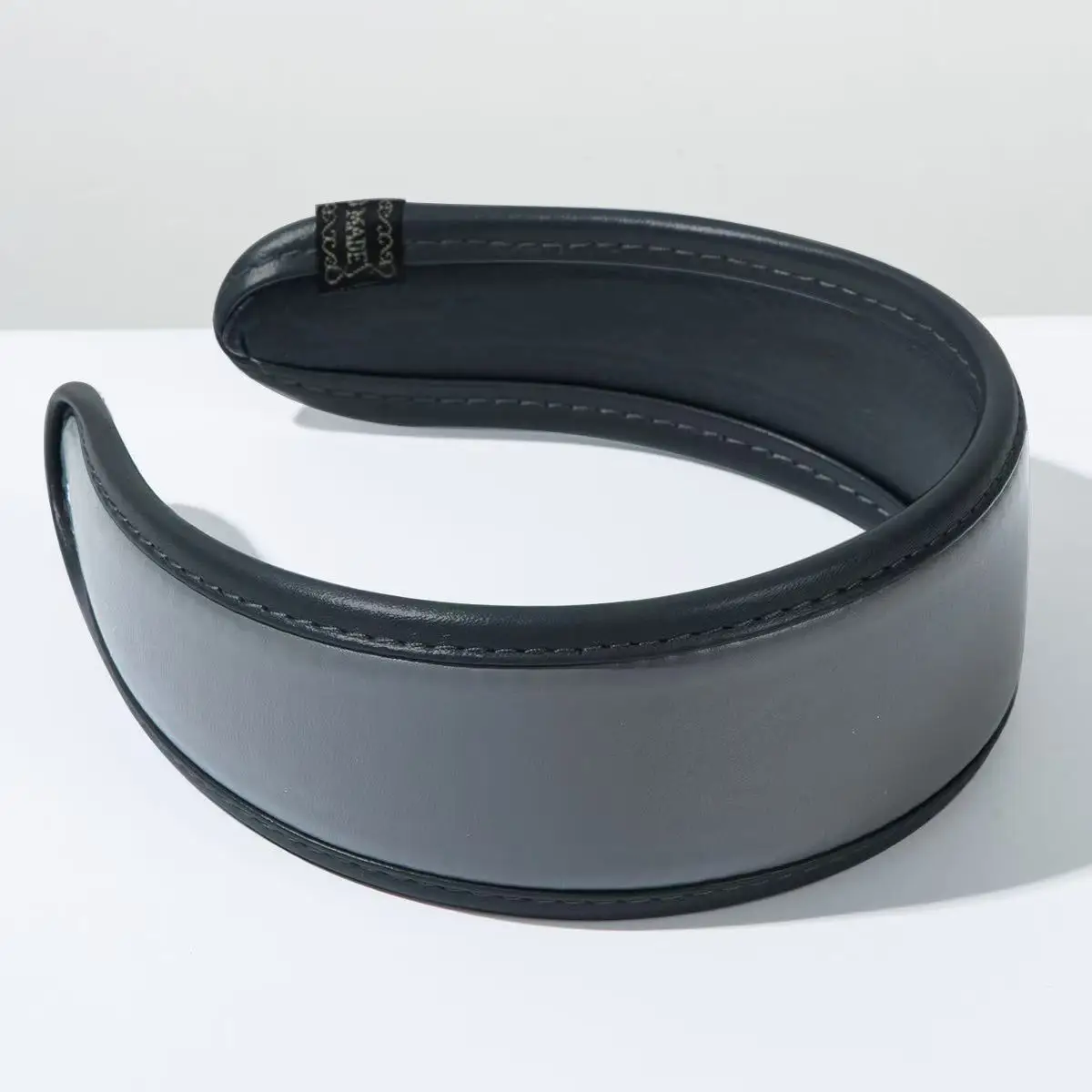 Koreanisches Vintage PU-Leder Breites Stirnband für Damen, Modisches Allzweck-Haarband, Vielseitiges Tägliches Haaraccessoire – Detail 9