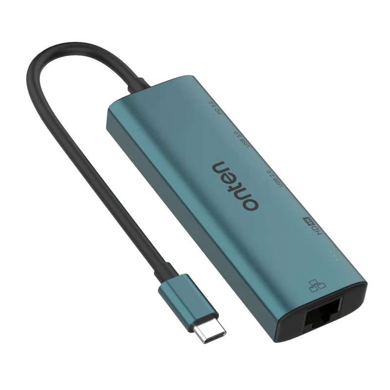 ONTEN Original UC125 Tpye-C Multi-Function Docking Station 5-in-1 HDTV RJ45 USB DP 3.0 HUB 4