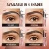 O.TWO.O 3 In 1 Eyebrow Pencil With Eyebrow Trimmer Precise Brow Definer Natural Brown Grey Color Waterproof Eye Brows Pen 6