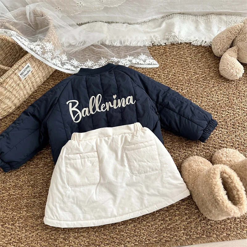 Kids Girls Warm Fleece Coat Embroidery Cartoon Print Long Sleeve Faux Rabbit Fur Coat 1-6Y Girls Boys Winter Fall Tops Jackets