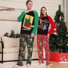 2024 Cartoon Anime Print Christmas Pajamas Matching Outfits for the Whole Family Cotton Pajama Baby Children Boy Girl Loungewear 2