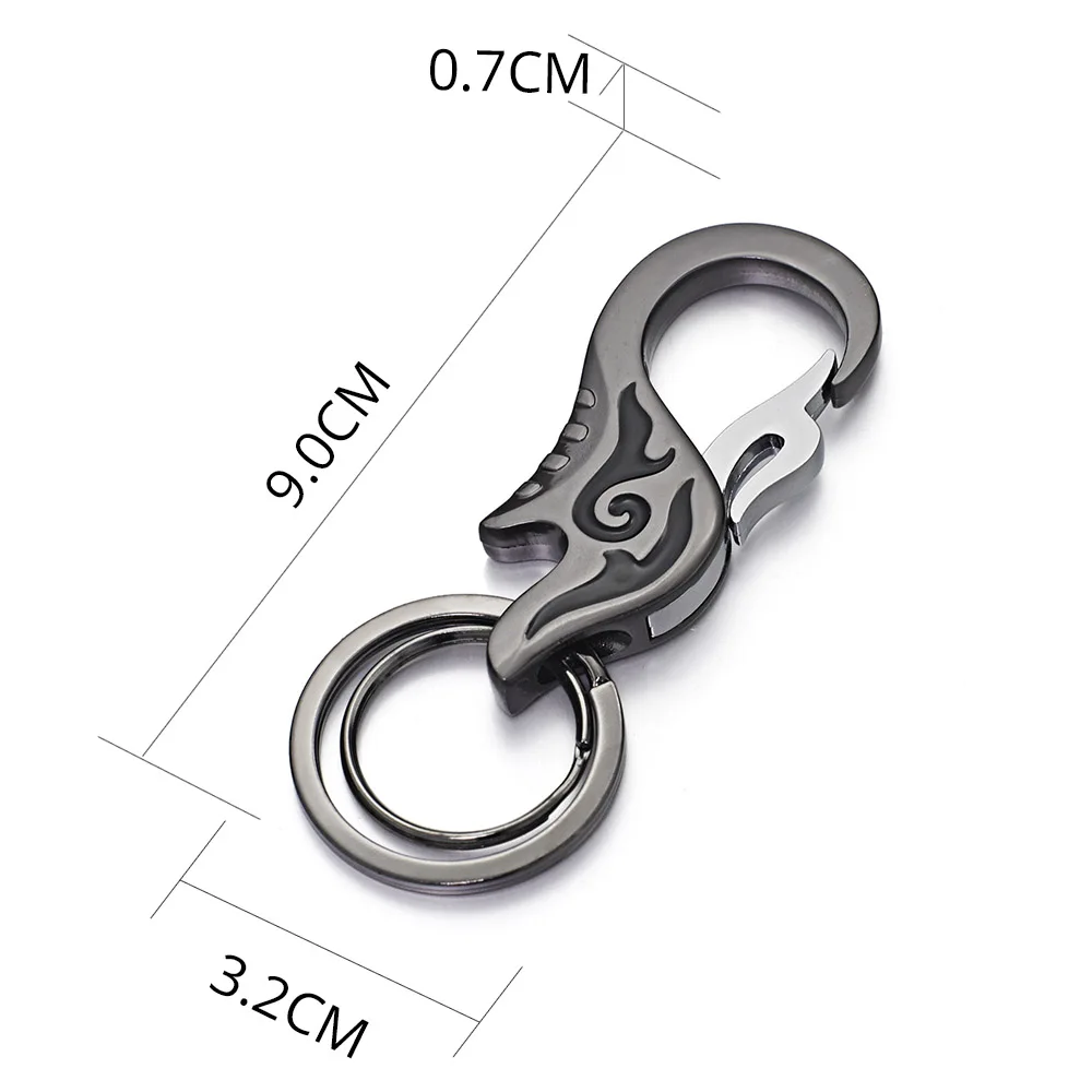 Stainless Steel Keychains for Men with 2 Detachable Key Rings Key Holder  for Car Keys Heavy Duty Keyring Accessories at Amazon Men's Clothing store