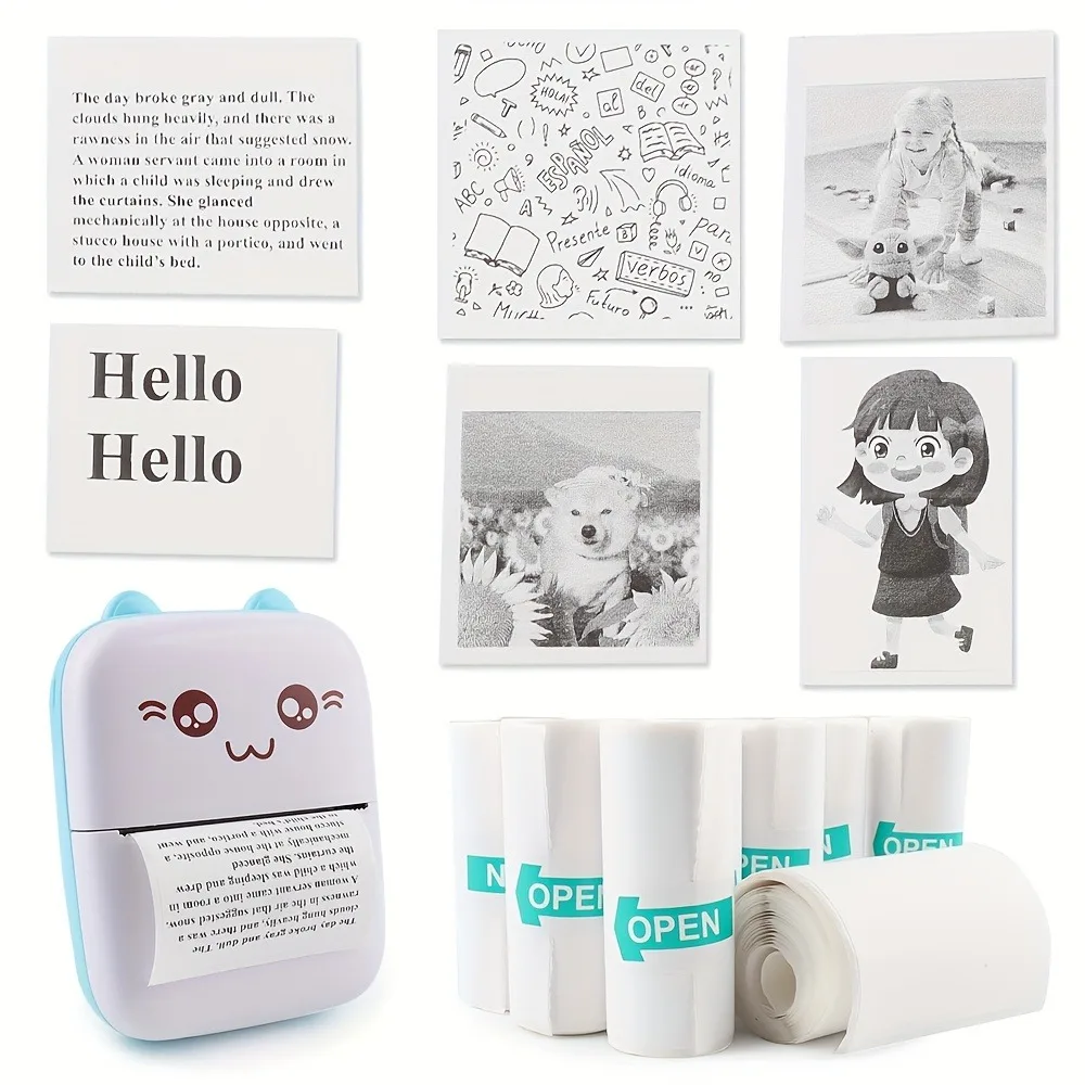 셀프 스틱 감열 인쇄 용지 - 흰색 57x25mm BPA 프리, 사진 공예 및 안전 라벨용