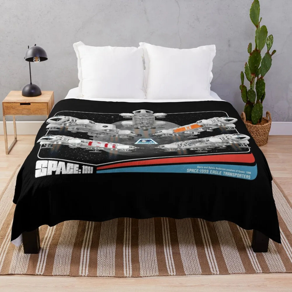 Space 1999 Eagle Carriers-Retro Collector Card Style Dark Throw Coperta Biancheria Da Letto Coperte Da Letto Decorative Coperta Turistica