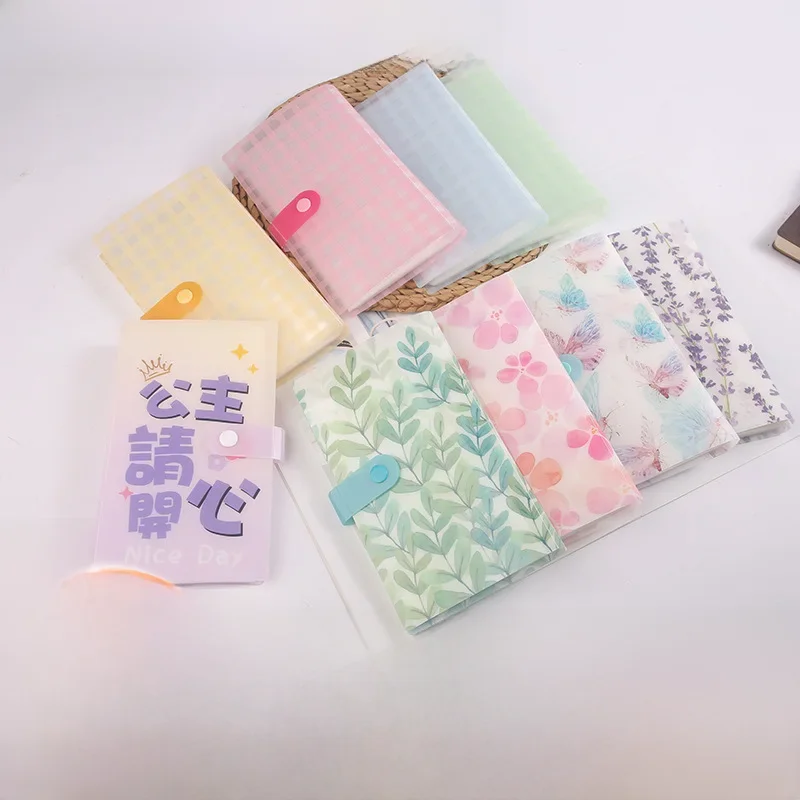 Business Card Album Korean Style Student Button Business Card Album Polaroid Photo Guka Book Photo Storage in Stock