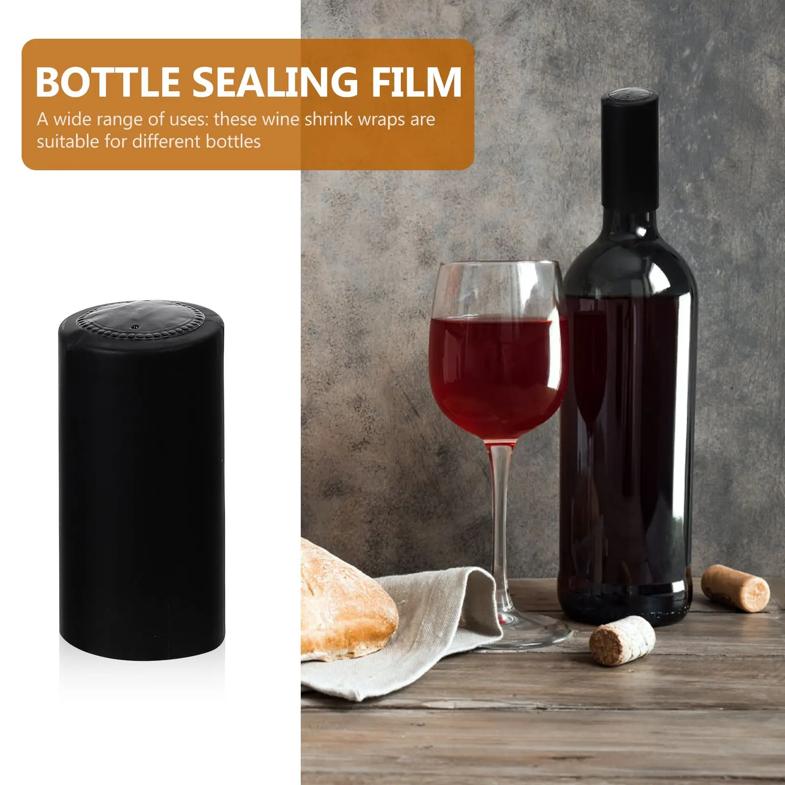 Wine Bottle Heat Shrink Capsules 50Pcs Professional Wine Heating Shrinkable Caps Shrinking Beer Wrapping Bottle Shrink Caps