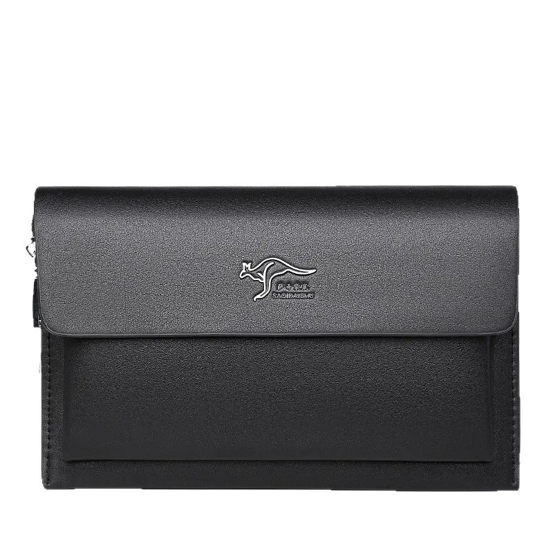 New Men's Multi-Card Slot Password Lock Anti-Theft Handbag High-Quality Luxury Large Capacity Business Clutch Briefcase