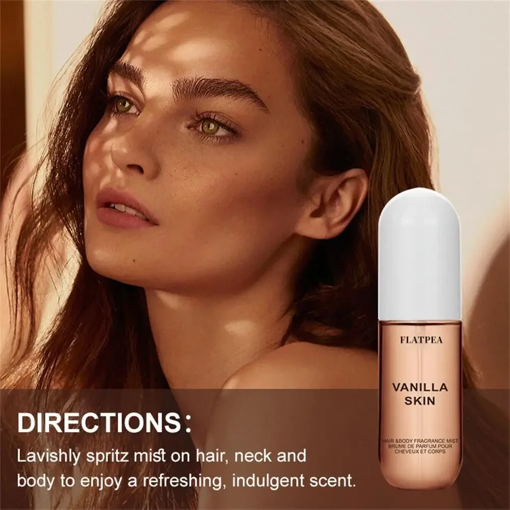 50ml Coconut Vanilla Skin Body Mist Vanilla Essential Oil For Skin Long-Lasting Hair Body Fragrance Mist Spray For Women