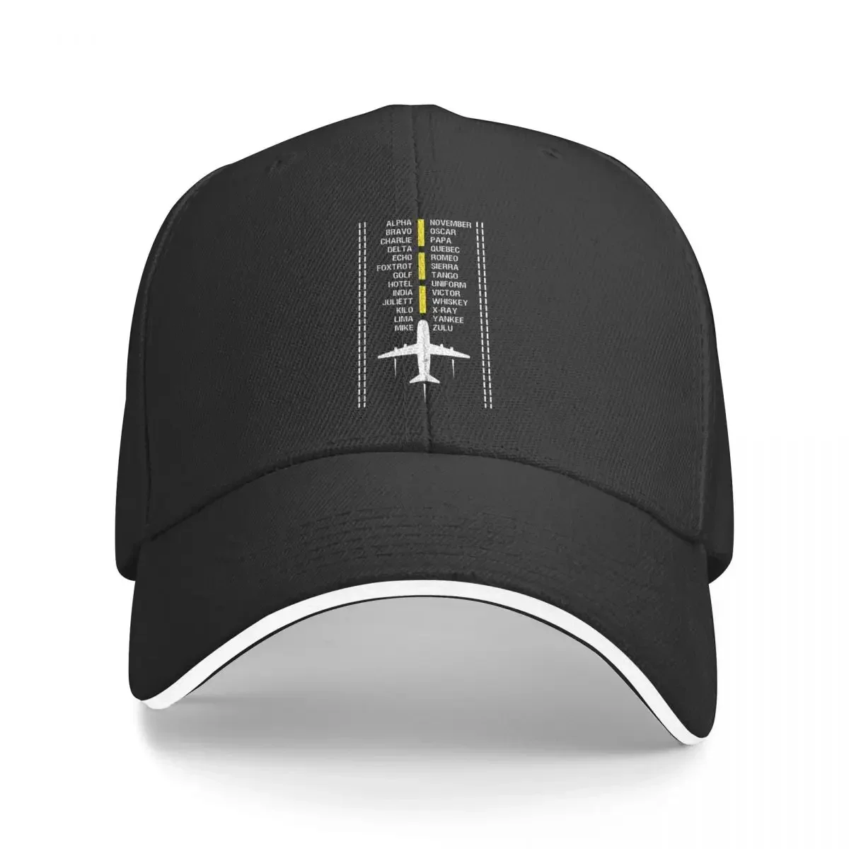 

Airplane Lover Phonetic Alphabe Flying Gift Airplane Pilot Dad Hats Pure Color Women's Hat Windproof Baseball Caps Peaked Cap