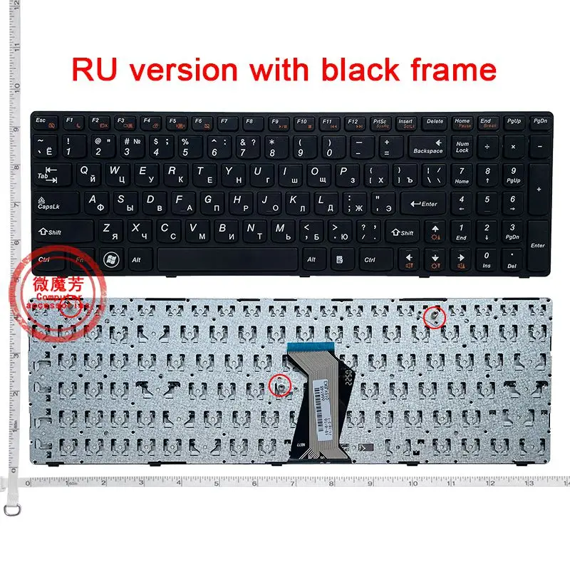 Rússia Novo Teclado para Lenovo G580 Z580a G585 Z585 G590 Z580 ru Teclado do Portátil - Imagem 2