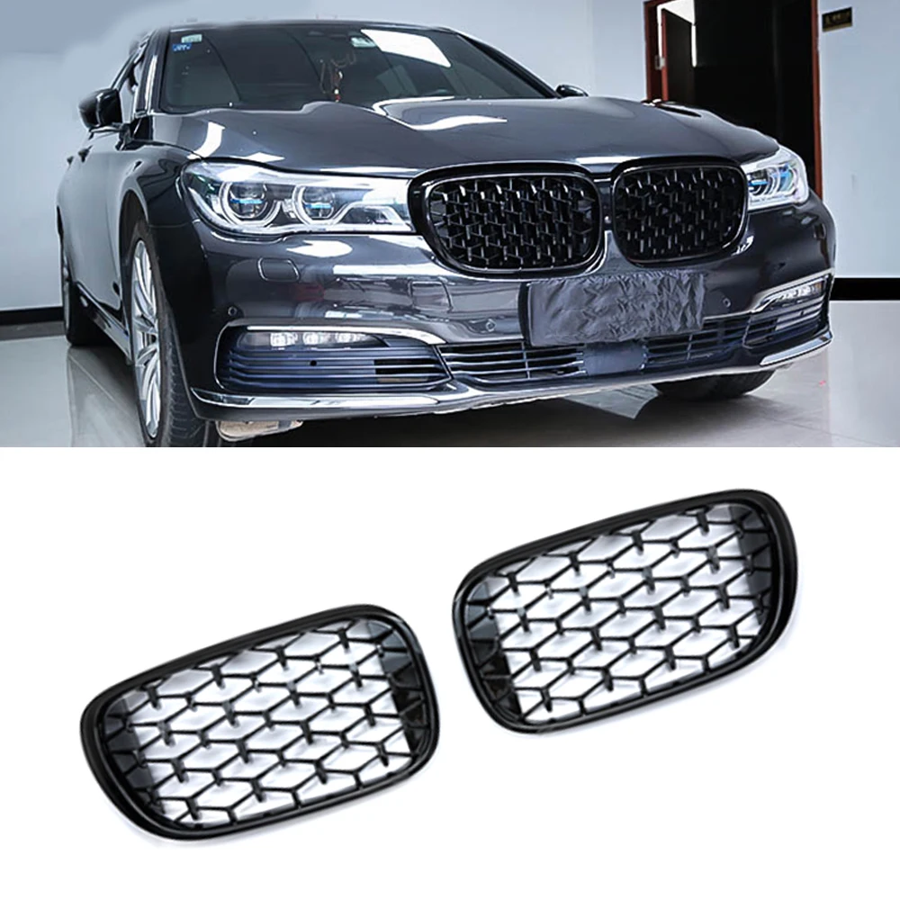 

Car Accessories for BMW 7 Series G11 G12 2015-2019 Front Grille Middle Net Grills Assembly Frame Cover Exterior Bodykit Parts