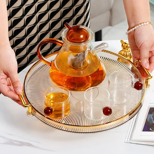 Golden Handle Storage Tray 6