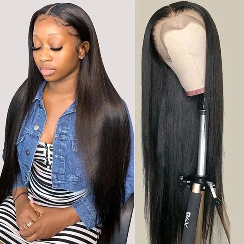 13x6 HD Lace Frontal Wigs Brazilian Straight Human Hair Wigs For Women Pre plucked 13X4 Transparent Lace Front Human Hair lace front wig human hair wigs human hair wig front lace wig