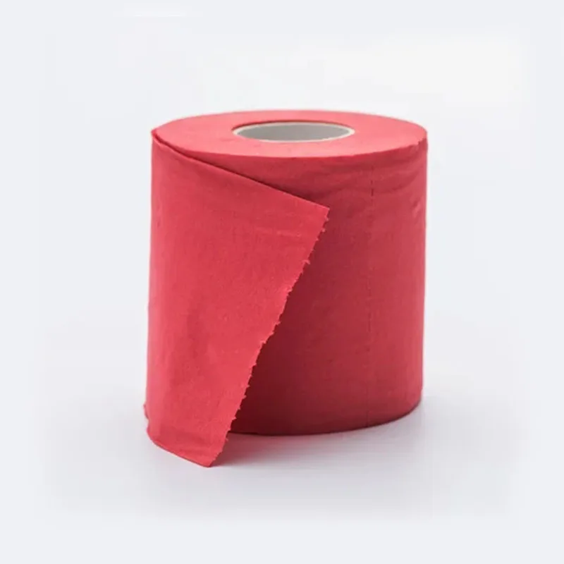 7 Color Santa Claus Paper Roll Tissue Paper Towels Christmas Decorations Xmas Santa Office Room Toilet 4 Roll