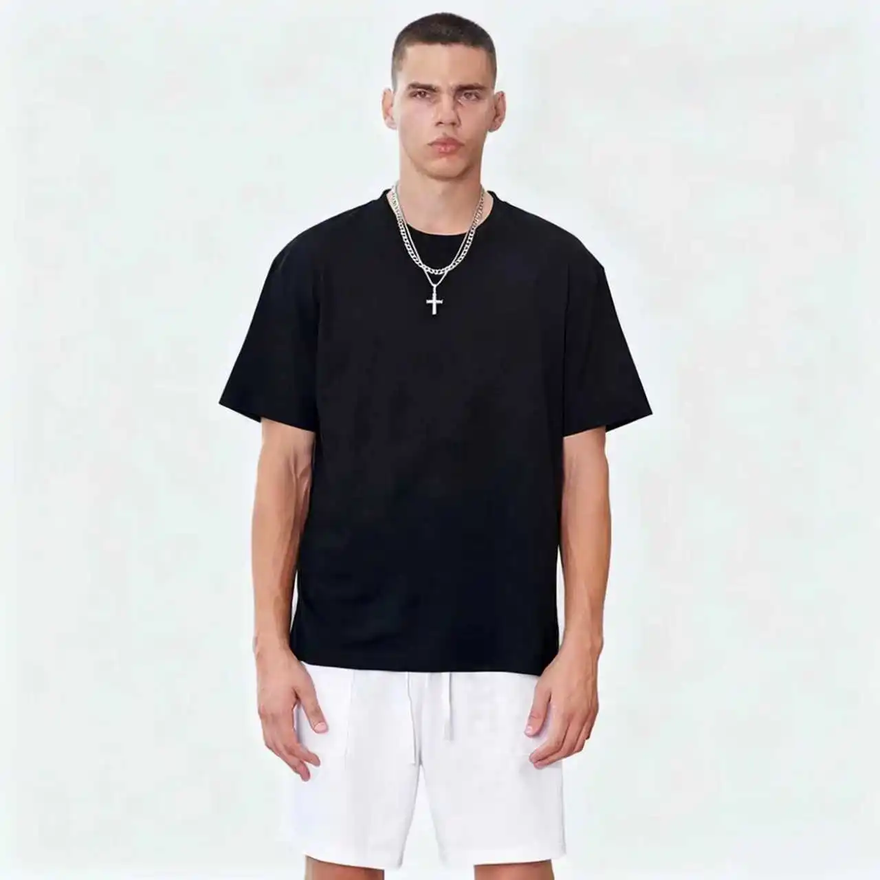 2026 Michael Jackson MJ Sparkly Glove Pose Men's T-Shirt Unisex O-Neck 100%Cotton Short Sleeve Y2k Popular Vintage Oversized Tee