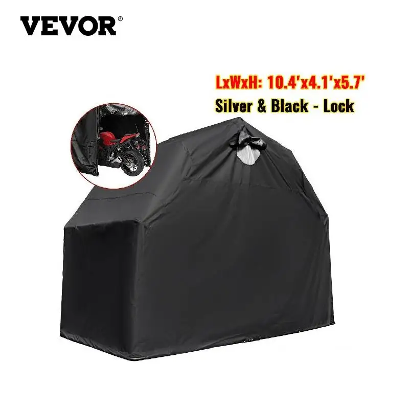 All Season Waterproof Sun Outdoor Protection Scooter Cover With Lock Holes Tear-Proof Heavy-Duty Revent Sun,Uv Rays,Heat Damage MOOHOP Univeral Motorcycle Cover Heavy Duty Shelter 6 