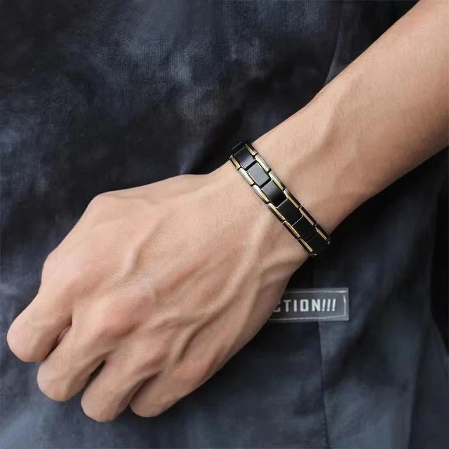 Ceramic & Stainless Steel Unisex Magnetic Power Bracelet | HealthyLine