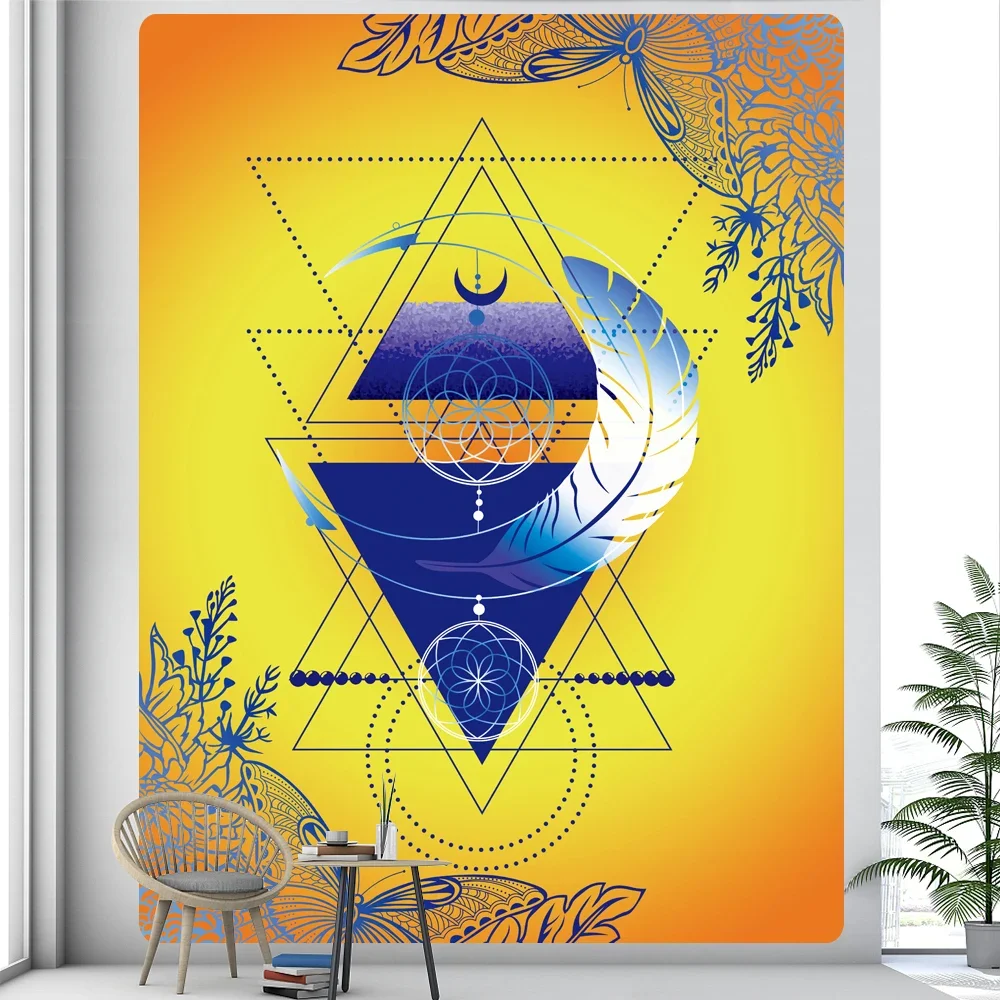 

Tarot Psychedelic Scene Mandala Home Decor Art Tapestry Hippie Boho Pretty Room Wall Decor Cartoon Wall Hanging