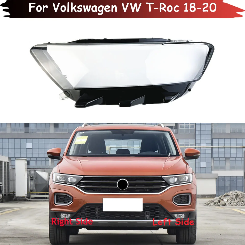

Чехол для автомобильной фары для Volkswagen VW T-Roc 2018 2019 2020, чехол для автомобильной фары, крышка для объектива, абажур, стеклянная лампа, крышка, крышка для фары