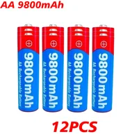 High Capacity 9800mAh AA 1.5V Rechargeable Alkaline Battery Durable For Camera Microphone Toy LED Electronic Devices 6