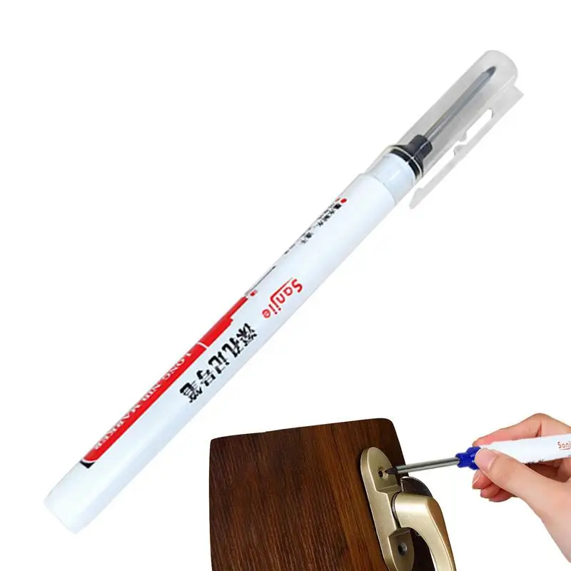 

Quick-Drying Marker Pens Industrial Long Nib Marker Pen Fast Drying Carpentry Accessories For Electric Drilling Glass