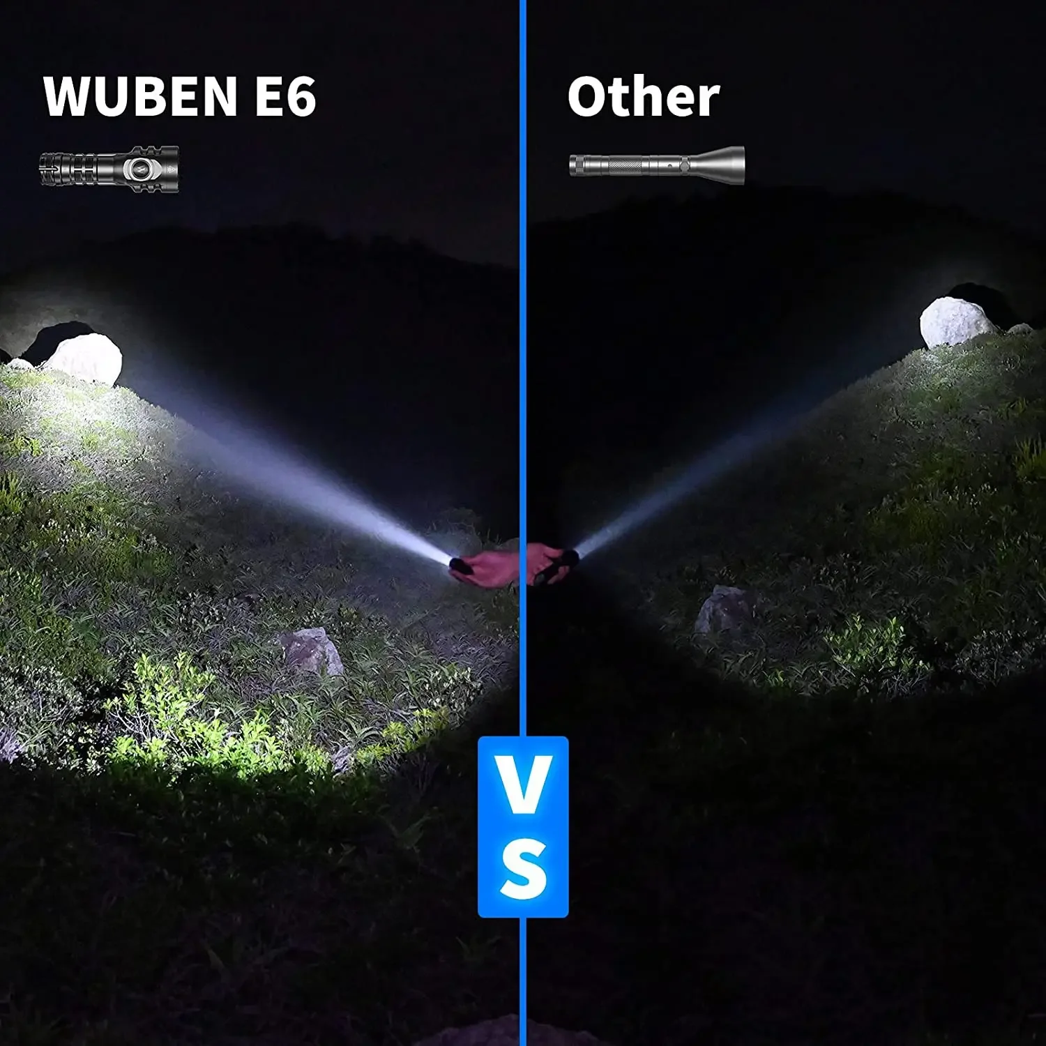 WUBEN  E6 ミニライト　懐中電灯 900ルーメン　充電池と単三電池兼用 Amazon.co.jp: WUBEN(ウーベン) E6 ミニ懐中電灯 900ルーメン