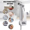 Handheld Bidet Toilet Sprayer Kit  stainless steel spray gun with 3 Way Valve，bellows Used for personal hygiene and pet bathing 6