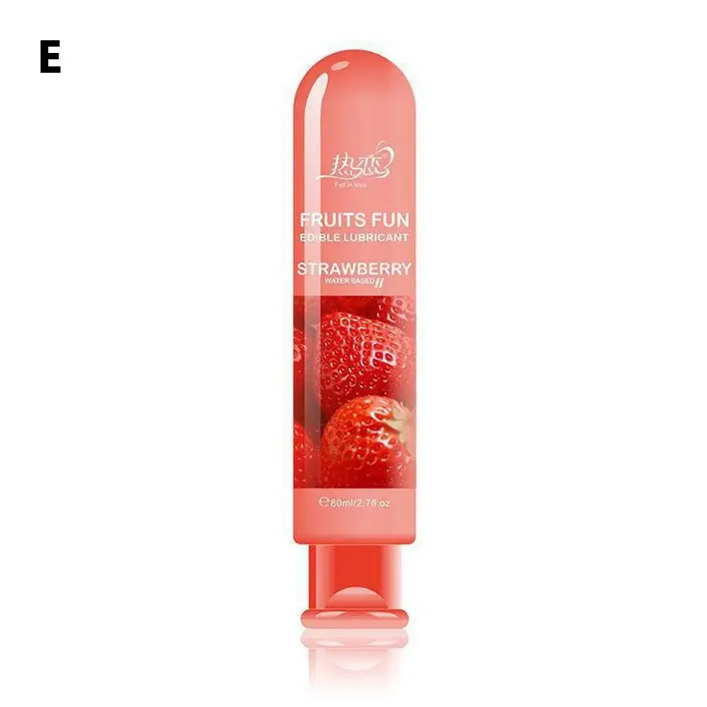 Strawberry Lubricants Anal Lubricant Smooth Fruity Sexes Edible Flavor Gel Gay Water-based Lubrication Penis Sex Tools Lubr H7U9