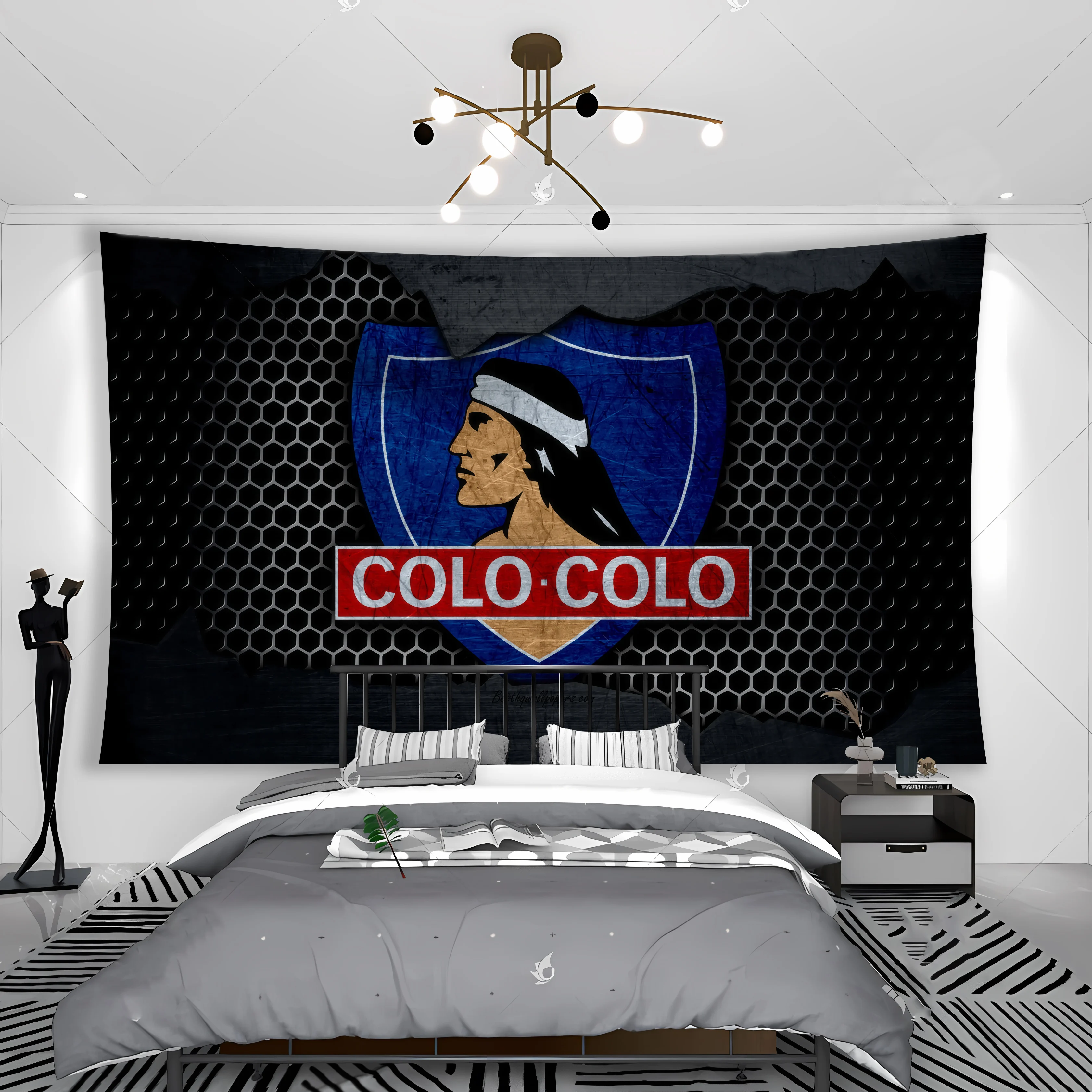 Chile Club Social Y Deportivo Colo-Colos Tapestry Banner Flag Garage Club Wall Hanging Decoration tapestry decor