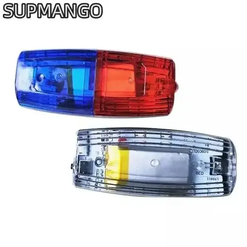 Police Shoulder Clip Light Sanitation Worker Safety Patrol Alarm Flash Signal Strobe Lamp Red Blue LED Shoulder Warning Light - Image 6