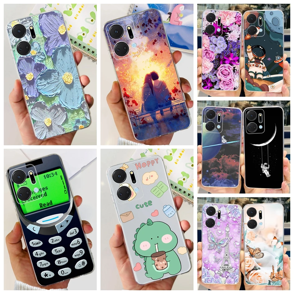 Floral Printed Soft Protective Phone Case with Bumper