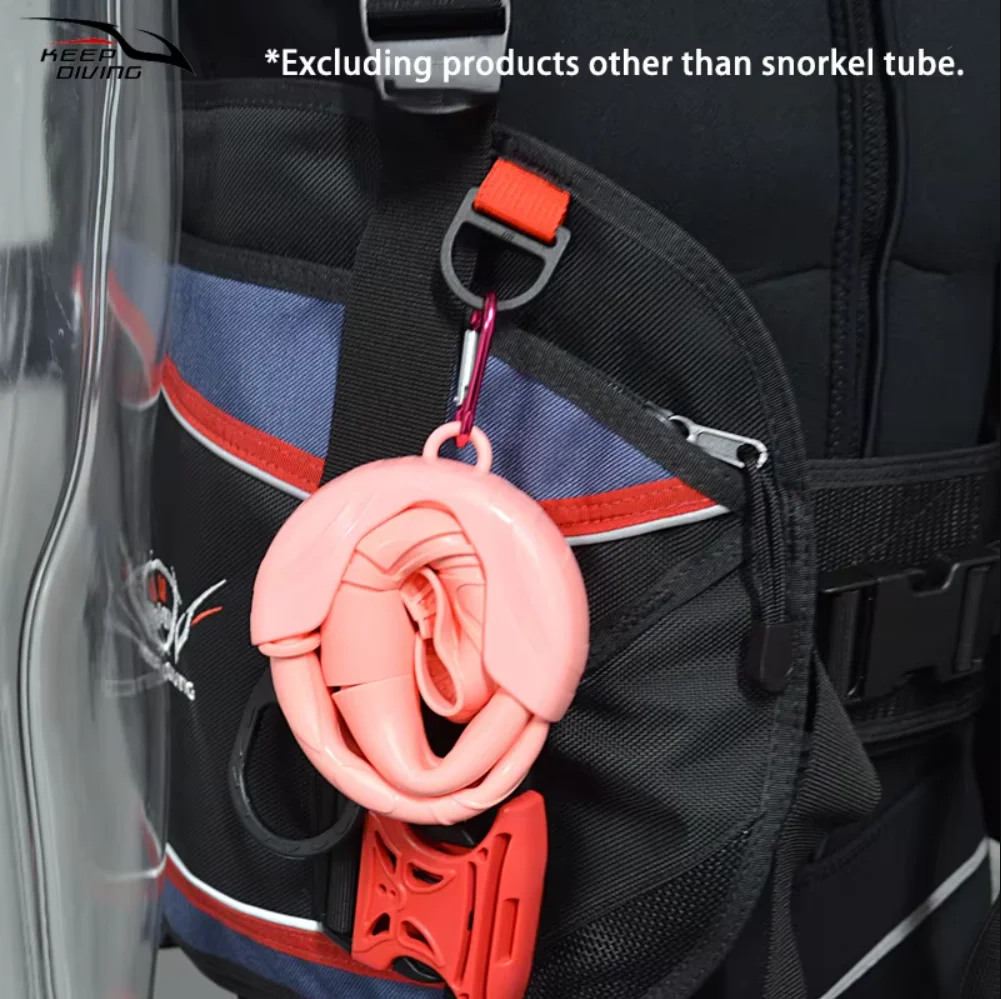 Snorkeling Full Silicone Wet Type Snorkel Tube Foldable Snorkel With Buckle Free Diving Scuba Swim Equipment 1Pcs
