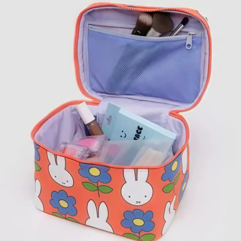 Charming Kawaii Miffy Large Capacity Travel Makeup Bag & Multifunctional Storage Organizer