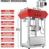 Commercial Popcorn Machine, 8 Oz Kettle, 850 W Countertop Popcorn Maker for 48 Cups per Batch, Theater Style Popper 6