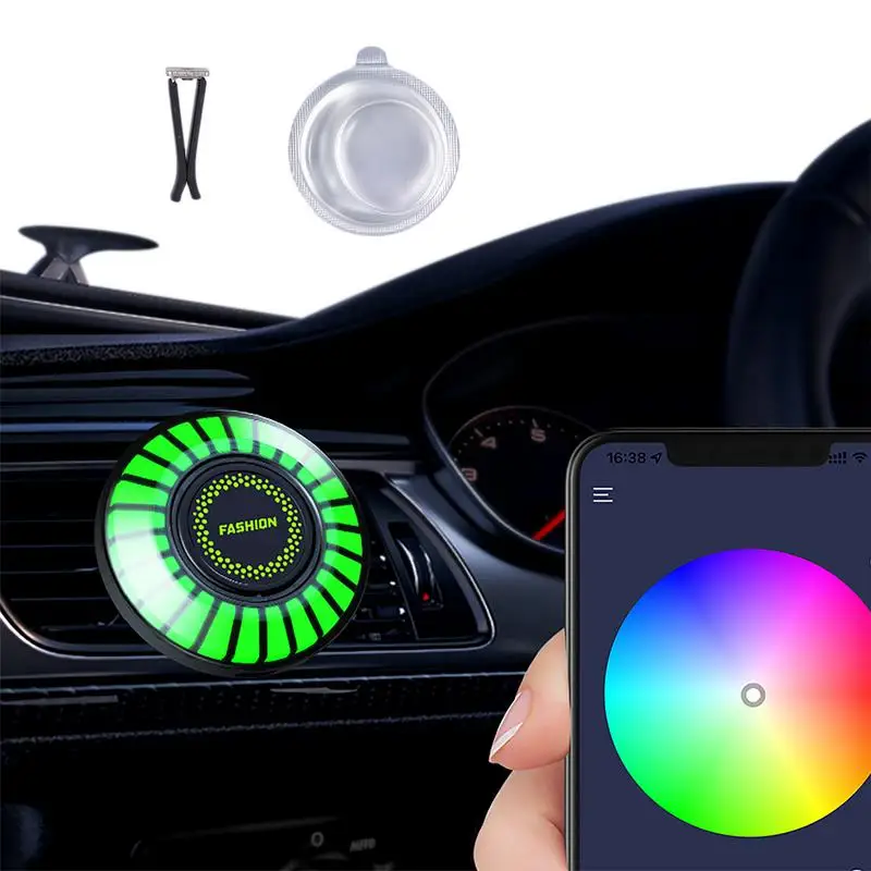 

Auto Interior Lights Car LED Lights With App Control Automotive RGB Ambient Lights Car Aroma LED Lamp Air Outlet Aroma Purifier