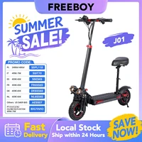 Trottinette électrique J01, moteur 800W, batterie 48V15AH avec siège, trottinette électrique pour adultes, 45KM/H, 35KM, pneus de 10 pouces, trottinettes pliables pour la ville 1