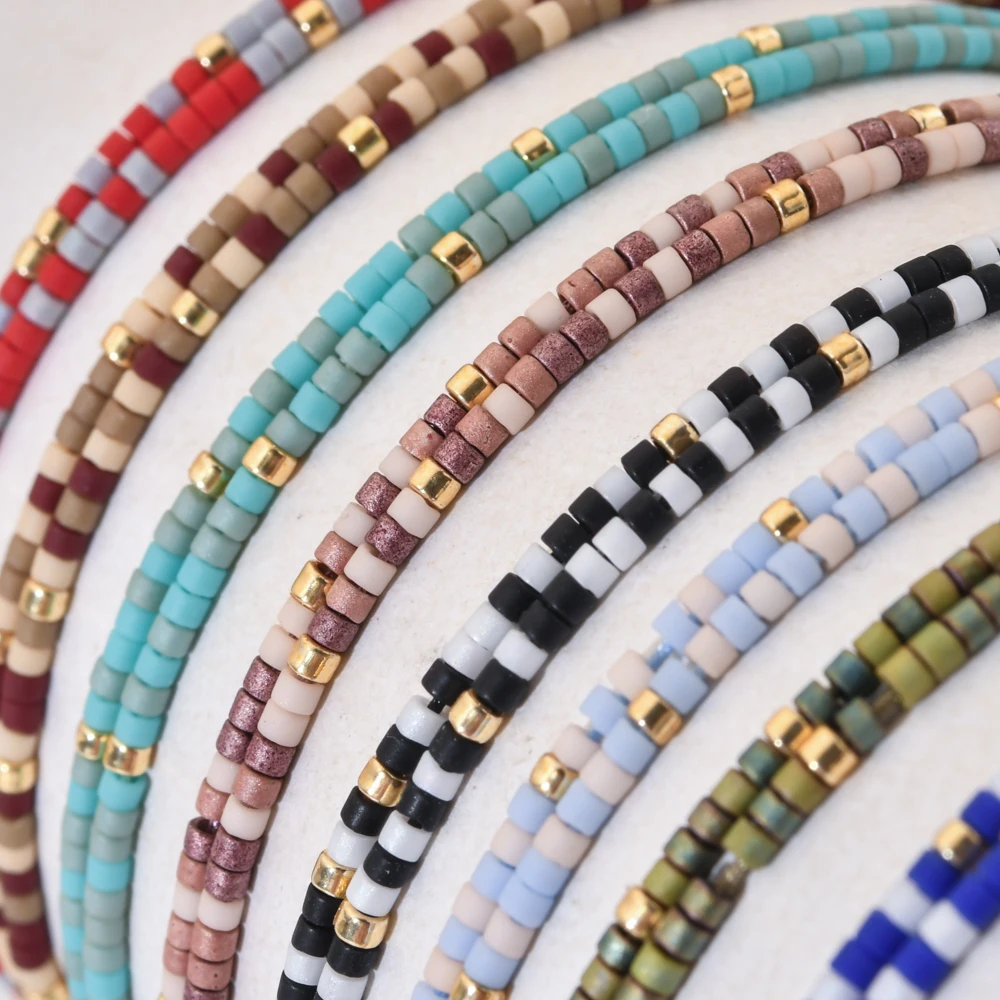 KELITCH Donna Miyuki Perline Braccialetti Amicizia Braccialetti Sottile Corda Braccialetti Gioielli Fatti A Mano