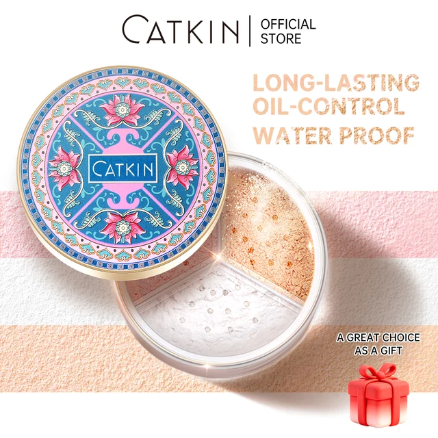 CATKIN Makeup Loose Setting Powder, Oil Control Poreless Face Powder Suitable for All Skin Tones and maintain matte and natural 2