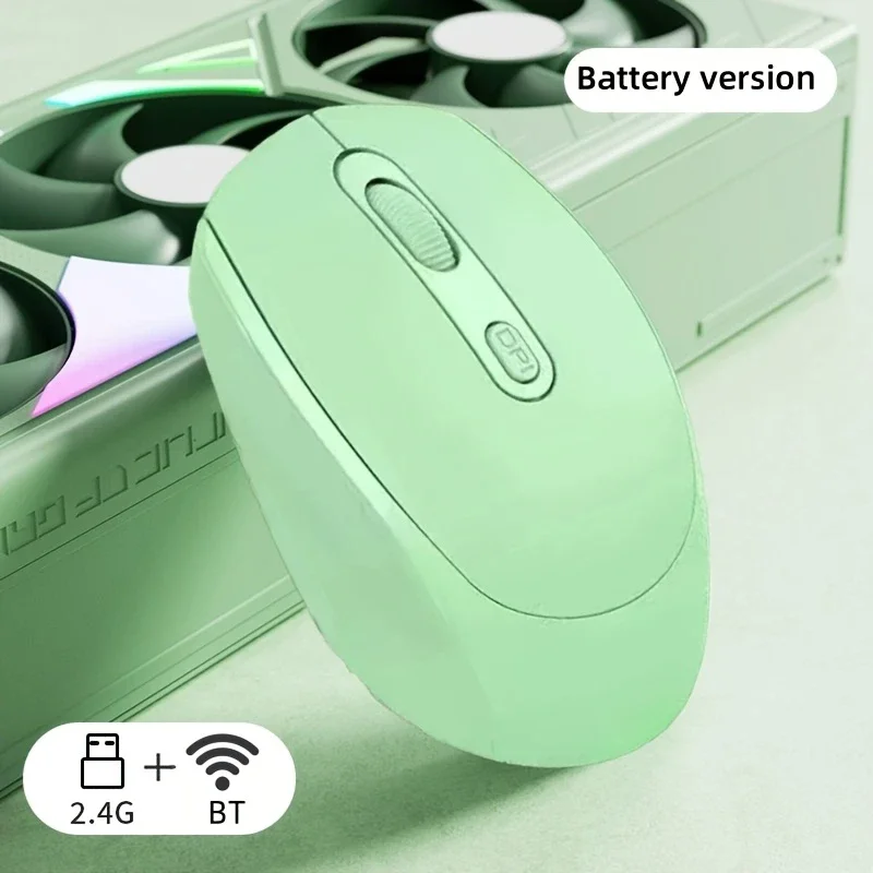 Ergonomic Bluetooth-compatible Wireless Optical Mouse - Cordless Design