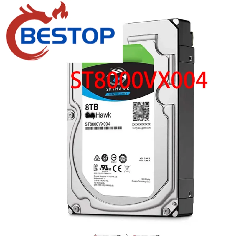 

100% Original ST8000VX004 Universal 8T Surveillance HDD Surveillance Cool Eagle 8t for Enterprise VCR