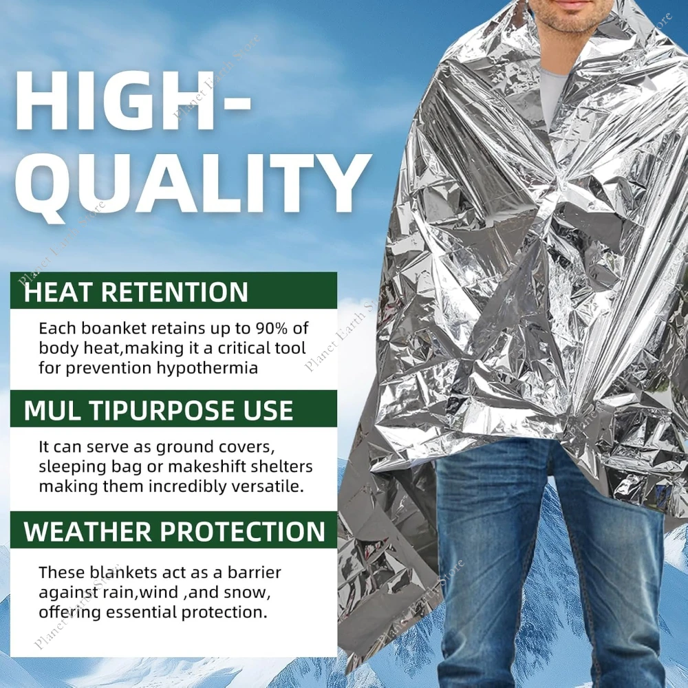 5/10/20 Pack Emergency Blanket Thermal Blanket 3