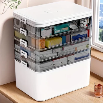 Large-Capacity Multi-Layer Medicine Organizer 1