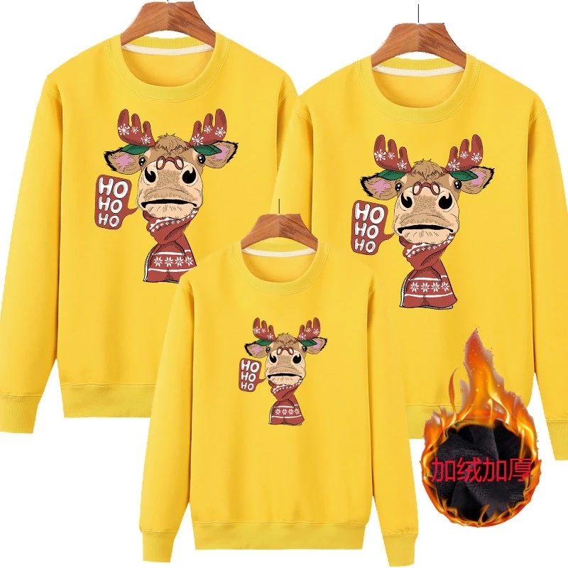 thumbnail image 4 of Conjuntos navideños familiares Sudadera de Papá Noel Suéteres a juego para madre, padre, hija e hijo Ropa para mamá y yo Tops de invierno, 4 of 5