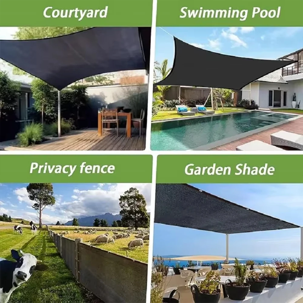 Garden Shade Cloth 70% Sun Protection Shade Net Corrosion Resistant Protection/breath HDPE Shade Sail With Grommets