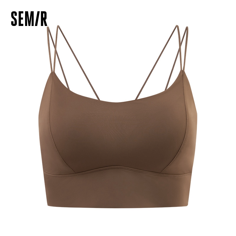 Semir Underwear Women Integrated Sports Vest Fashion Contrasting Colors Bra 2024 New Inner Wear Strappy