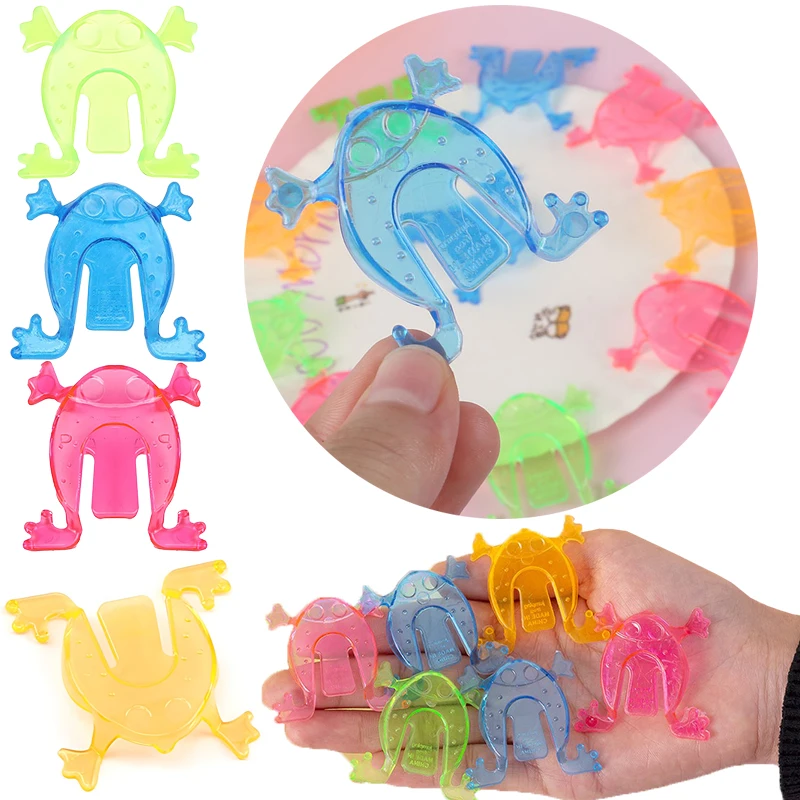 20/40/50PCS Transparente springende Frösche 4,5 cm Kunststoff Bunte springende Frösche Spielpreise Party Belohnungen Büro Stressabbau ZYF