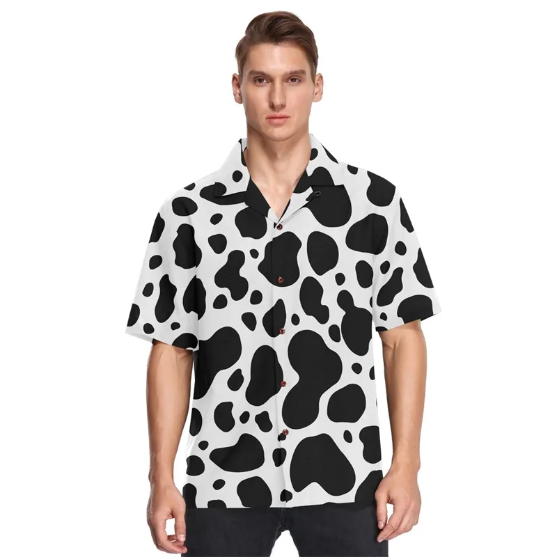 thumbnail image 1 of Camisa hawaiana de playa para hombre, con estampado 3D, holgada, de manga corta, con botones, informal, de talla grande, 1 of 5