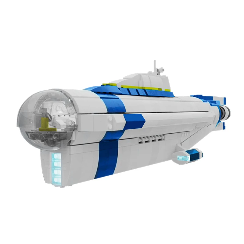 Moc Deep Diving Sailing Warship Building Block Modello Subnautica Ciclope Carrier Sottomarino Navi Navali Mattone Bambino Giocattolo Ragazzo Regalo